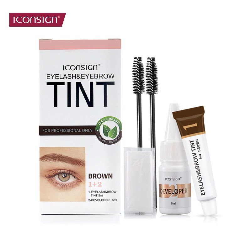 Kit de teinte de teinture pour cils et sourcils, 3 couleurs, teinte rapide, Gel de teinture pour sourcils, crème rehausseur de sourcils, Mascara au henné, outil de maquillage