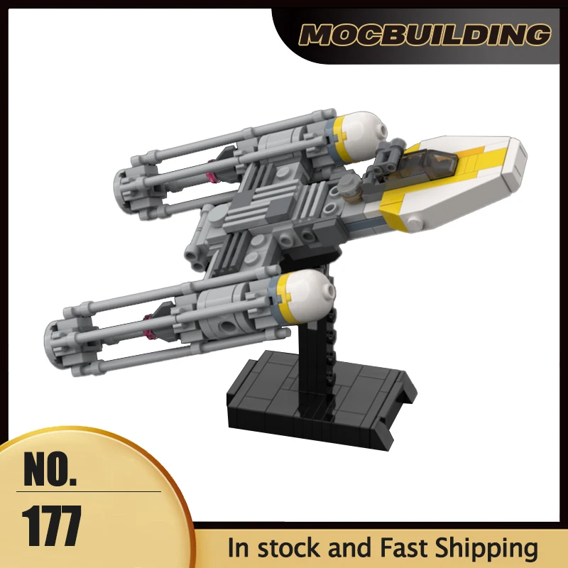 MOC Building Blocks Space Movie Series Midi-scale Wing Bomber Model Starfighters DIY Assembly Bricks Collection Display Gifts