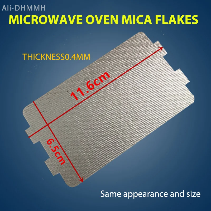 1/5PCS Microwave Oven Mica Plate Sheet 115X65MM or 10X11.8MM Replacement Part For Midea N05 20