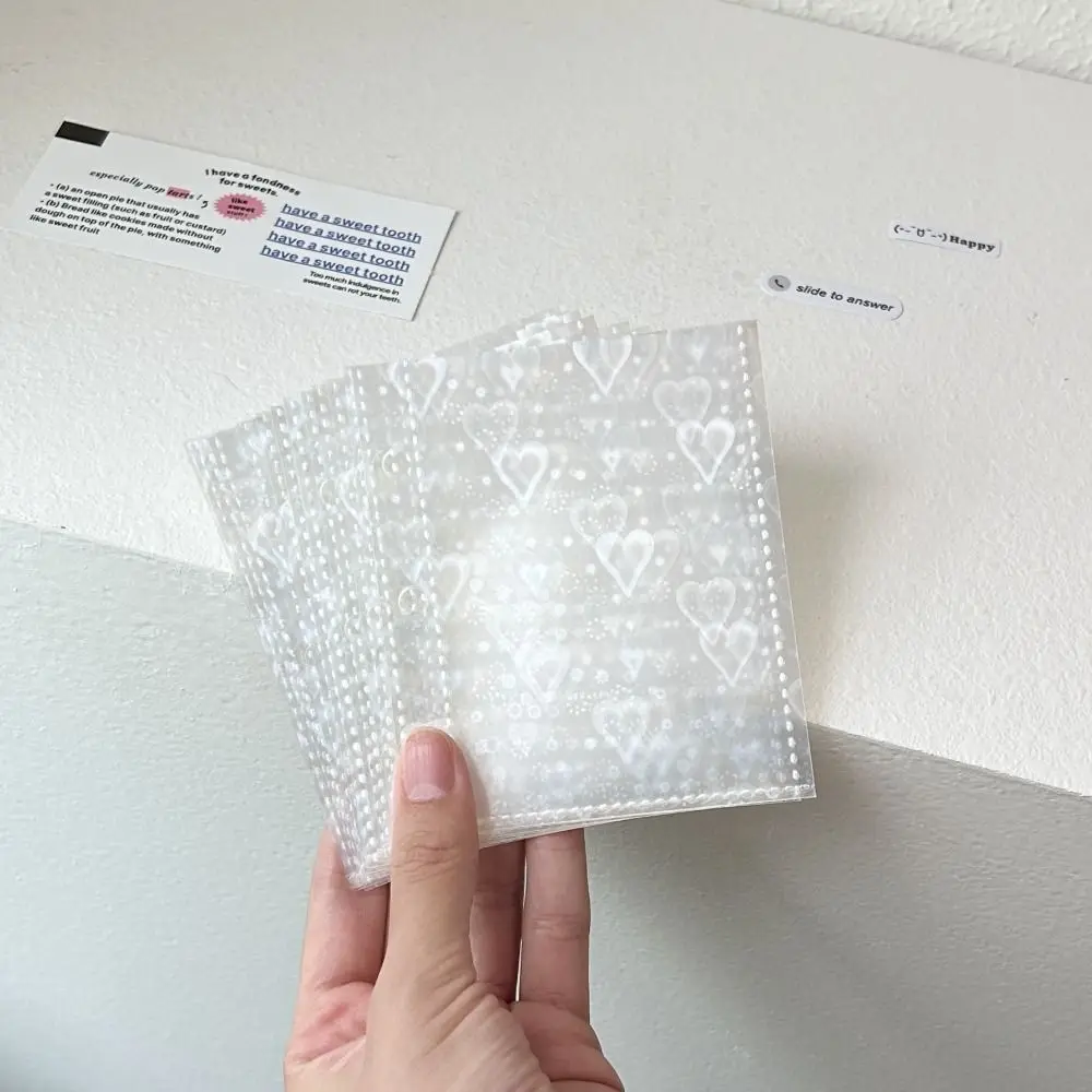 Double Button 3 Inch Photo Album Cover a8 Mini 3 Inch Card Album Cover INS Style Portable Mini Picture Case Cover Photo Storage