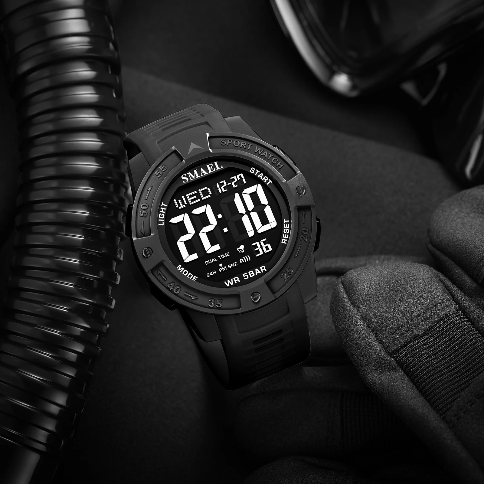 SMAEL Brand 8126 Waterproof Dropshipping Watch Alarm Clock night light Young Fashion business Quartz Sport Wristwatches