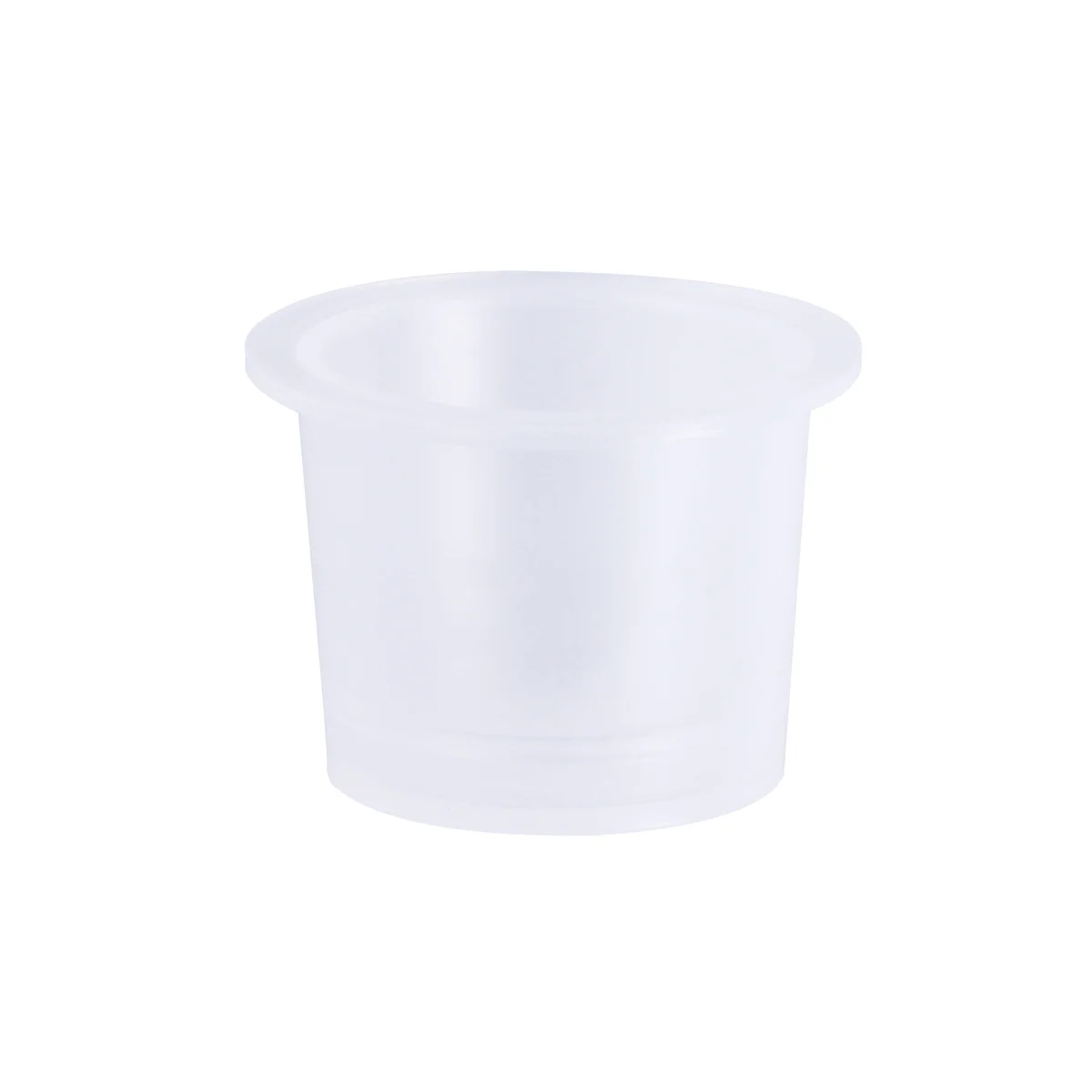 

100Pcs Ink Cups Clear Disposable Pigment Containers for Eyebrow Eyelash Permanent Kits Supplies 15mm White
