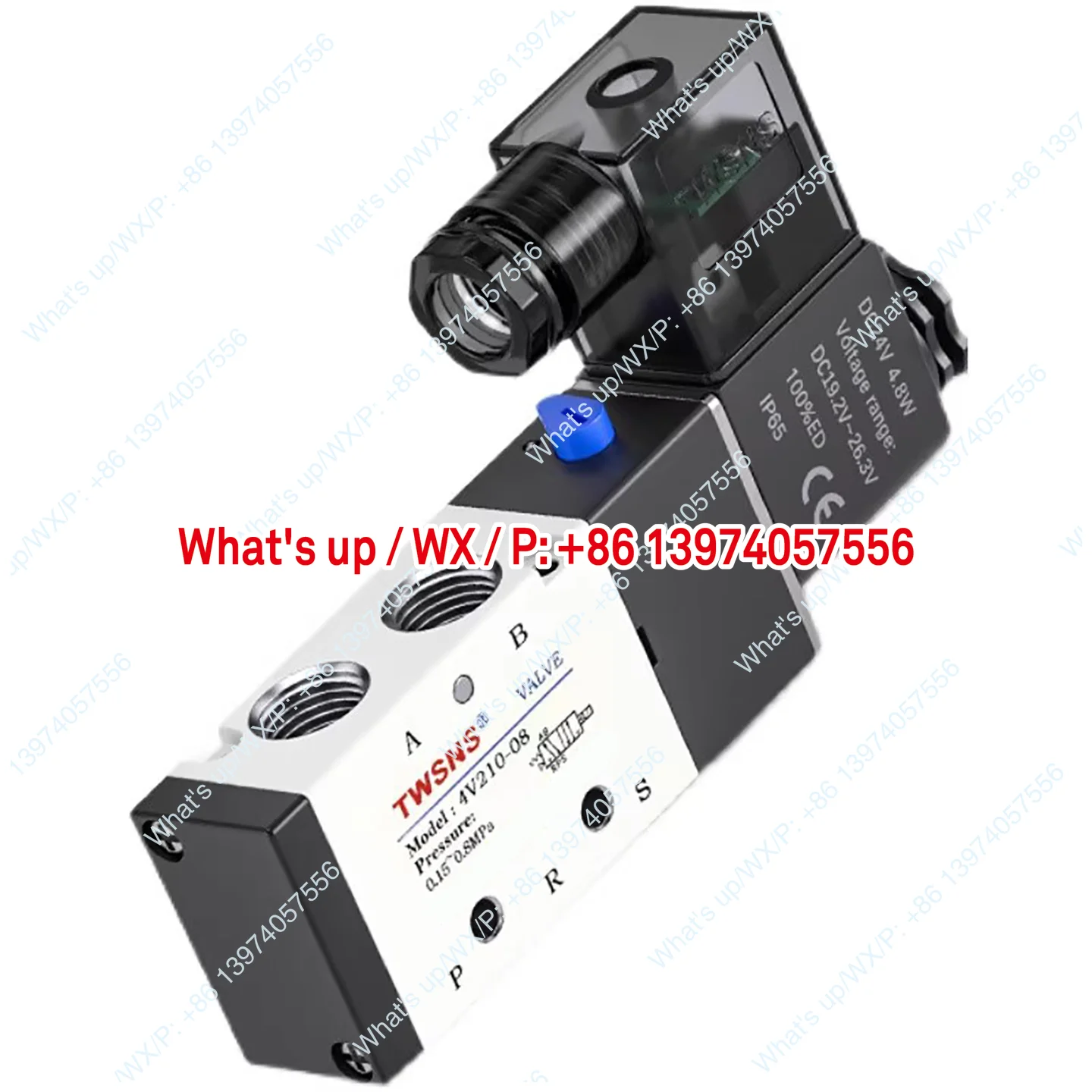 TWSNS Taiwan Craftsman Shannes 4v210-08 pneumatic solenoid valve 24v control valve two-position five-way air valve ac220v