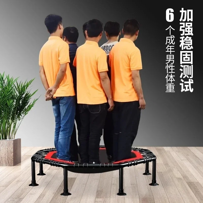Portable 45-50 Inch Sports Trampoline for Adults, Foldable Fitness Bounce Equipment for Indoor Cardio Training and Home Gym