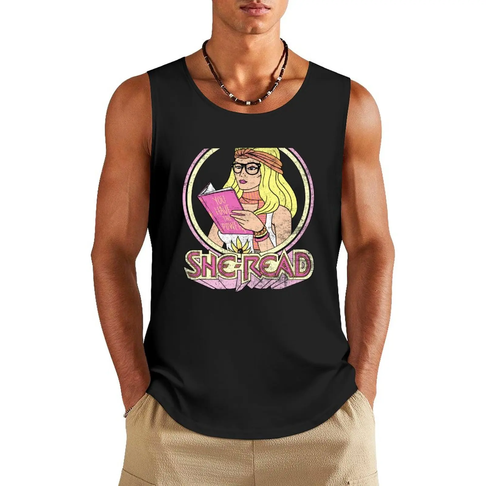 

She-Read Tank Top t-shirts man gym top