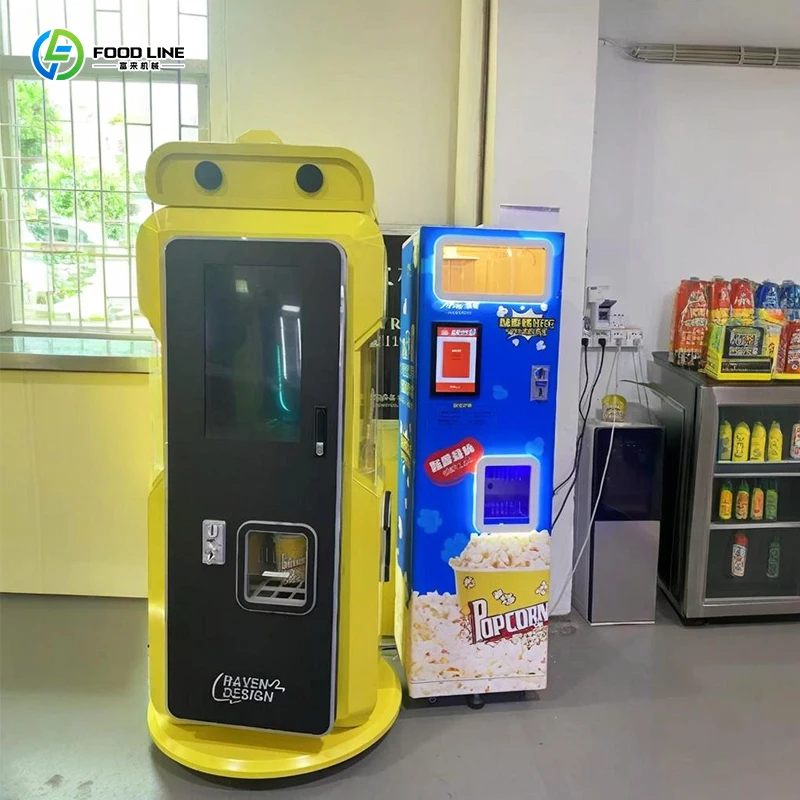 Attractive storefront display vending machine Multi-scene adaptive popcorn vending popcorn machine