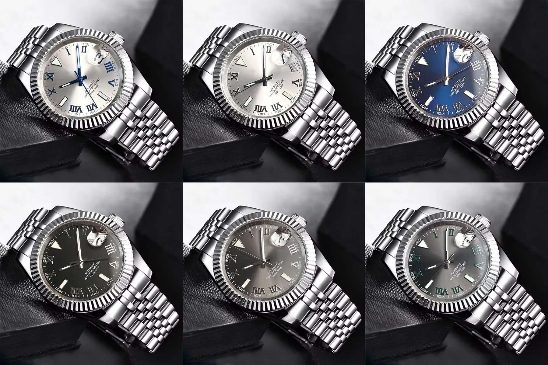 

Новые часы Sunbrust с римским номером 36 мм/39 мм 100 м водонепроницаемые часы из сапфирового стекла Япония NH35 механизм автоматические часы для мужчин