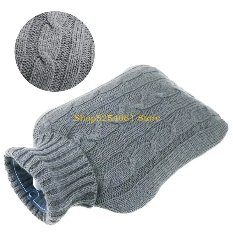 AXYC Warm Water Bag Hot Water Bottle Hot-water Bag Hot Water Bag with Soft Knit Cover Rubber Material Great Gift for Women