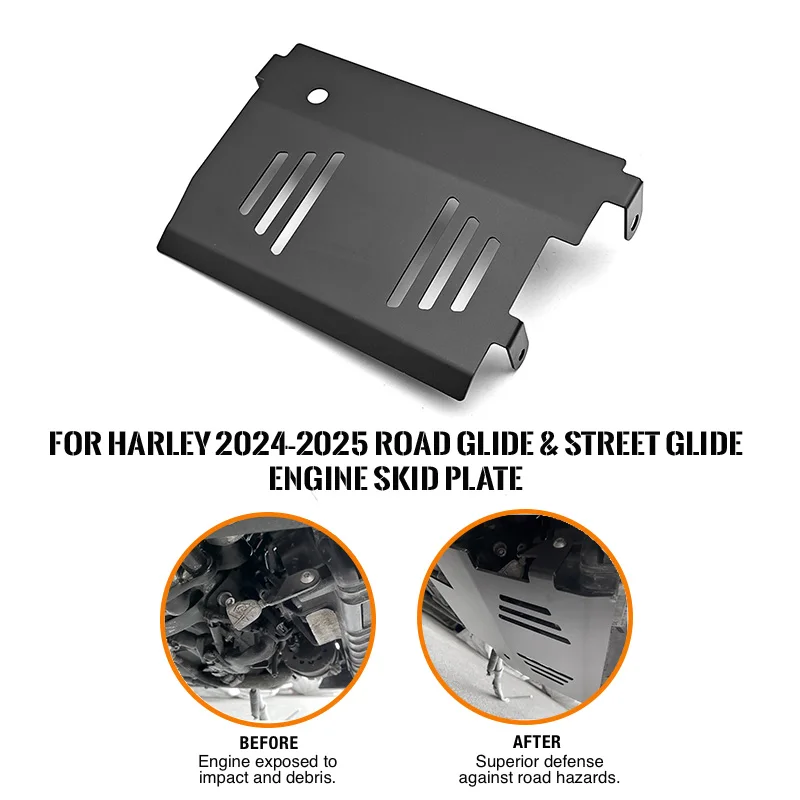

Motorcycle Lower Engine Chassis Protector Skid Plate Guard Cover for CVO Road Street Glide 2024 2025