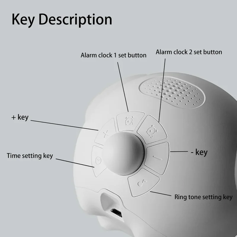 Children's Luminous Expression Alarm Clock, Voice Controlled Light, Multifunctional Home Thermometer, Cute, Best Selling