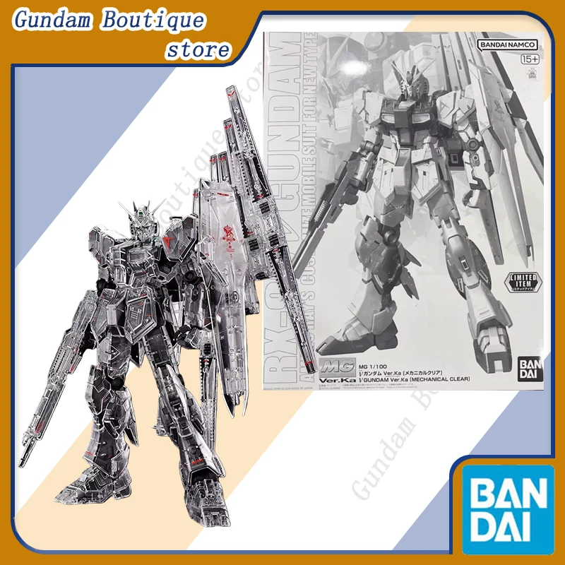 

Bandai Genuine MG RX-93 V GUNDAM Ver.Ka [MECHANICAL CLEAR] Anime Action Figure Collectible Assembly Model Toys Gift Children