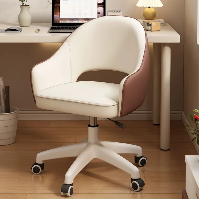 Compact Computer Chair Rotating Lift Writing Chair Small Spaces Comfortable Office or Learning Chair Adjustable Desk