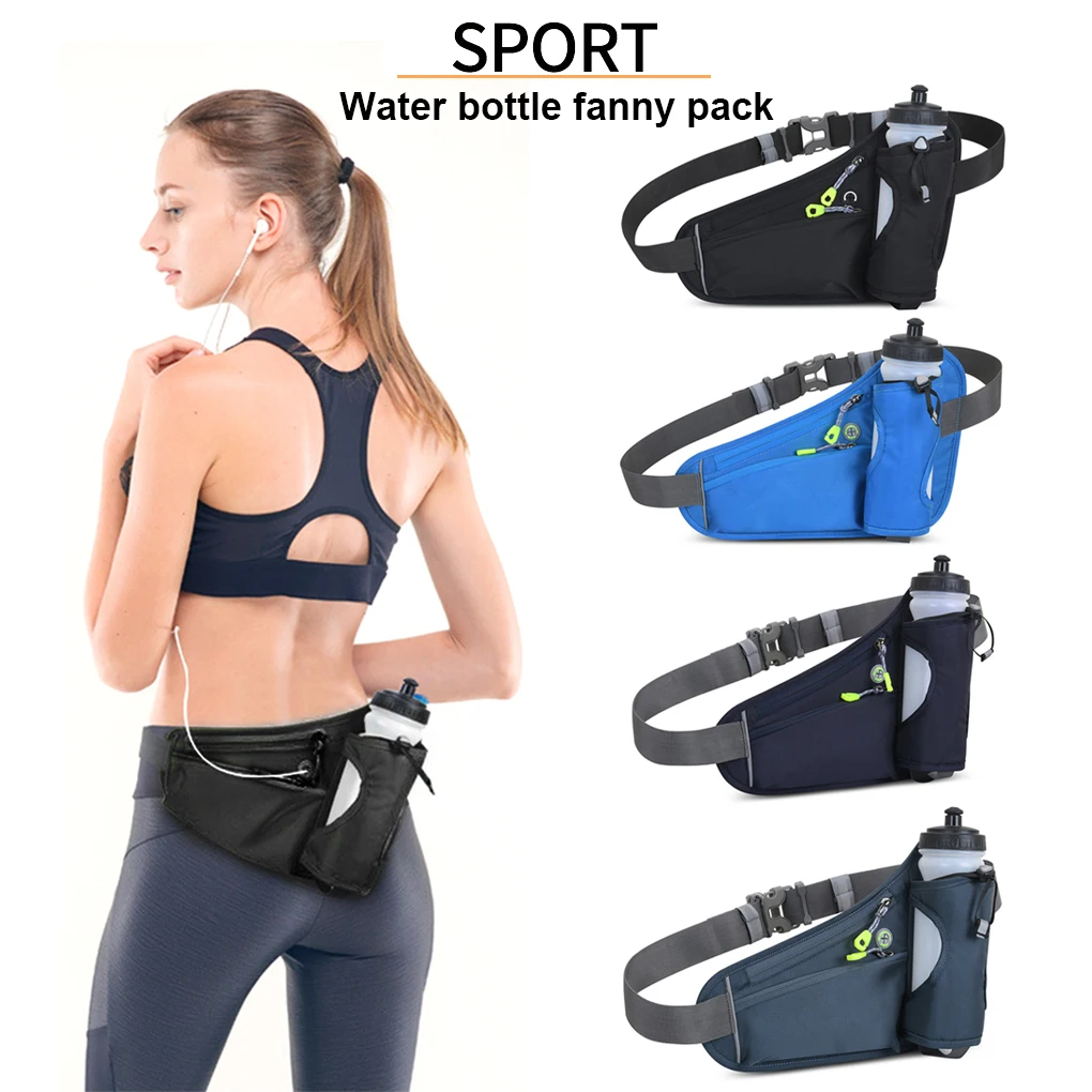 

Polyester Sport Hydration Belt Bag Breathable Water Bottle Holder