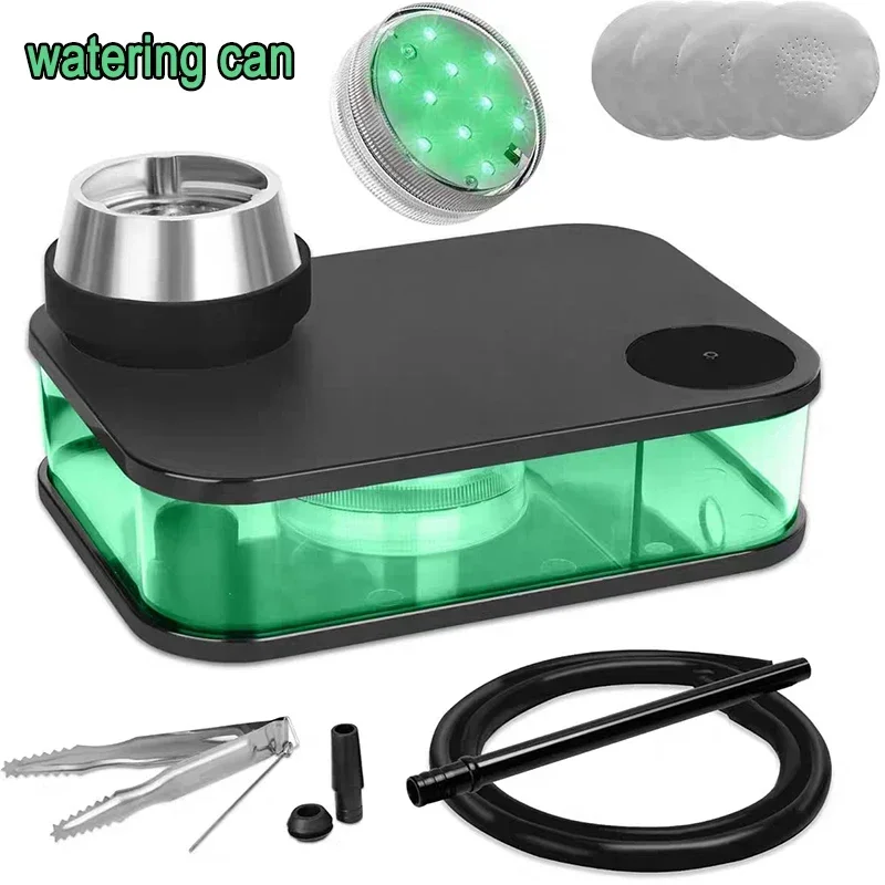 

U Book Style Hookah Shisha Set with Tobacco Bowl Hose Charcoal Cigarette Holder Narguile Complete Smoking Grass Pipe Accessories