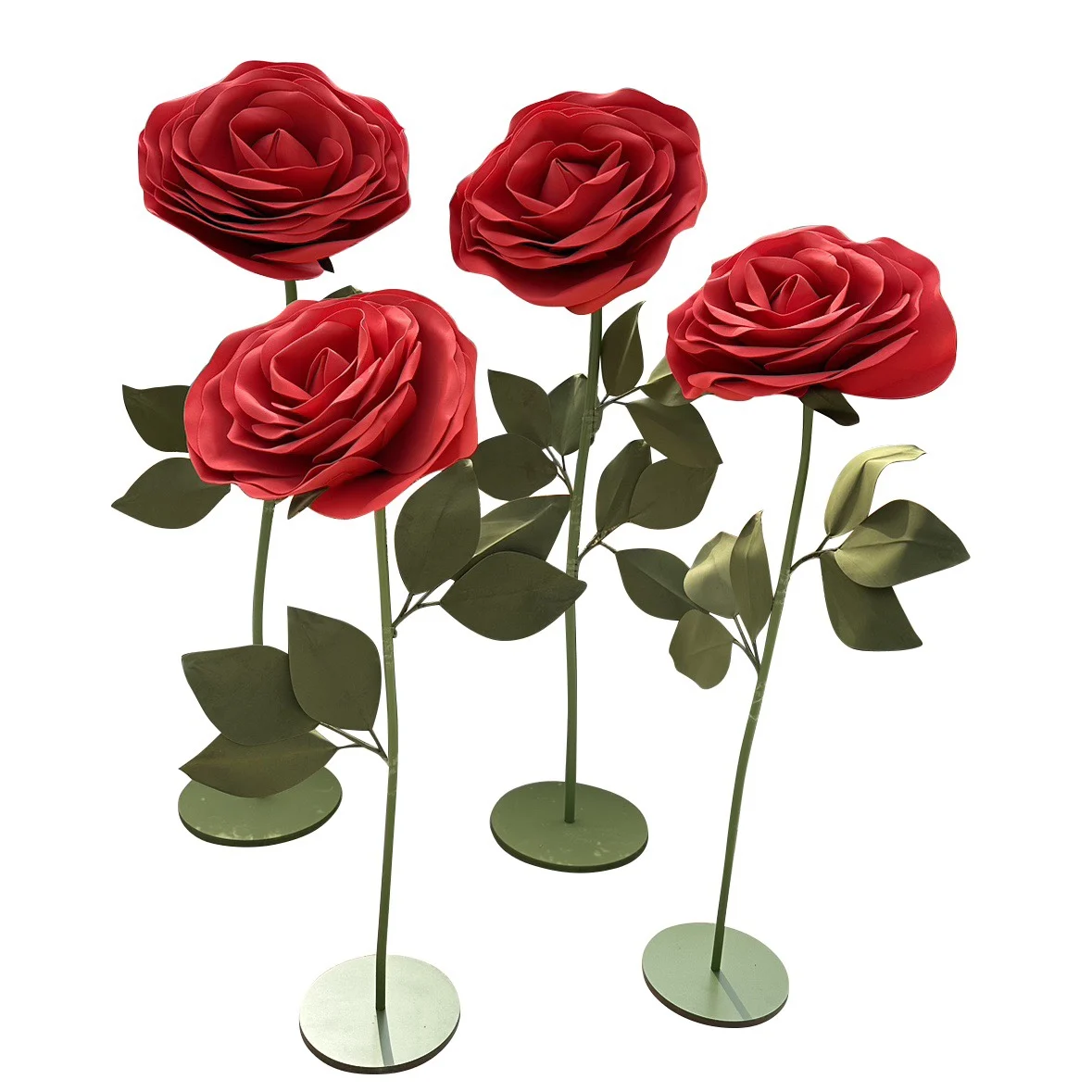 

Wedding Giant Three-dimensional Rose Paper Flower Art Wedding Big Rose Props Beauty Chen Ornament Internet celebrity window
