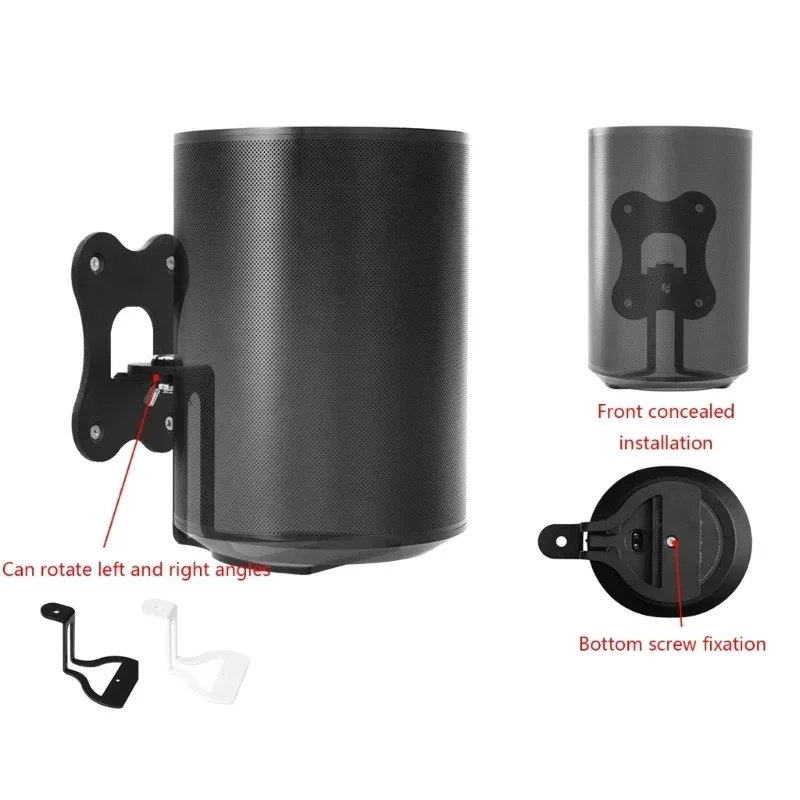 

Speaker Wall Mount Bracket for Sonos Era100 Speaker Metal Holder Wall Shelf Swivel-Left and Right Speaker Bracket