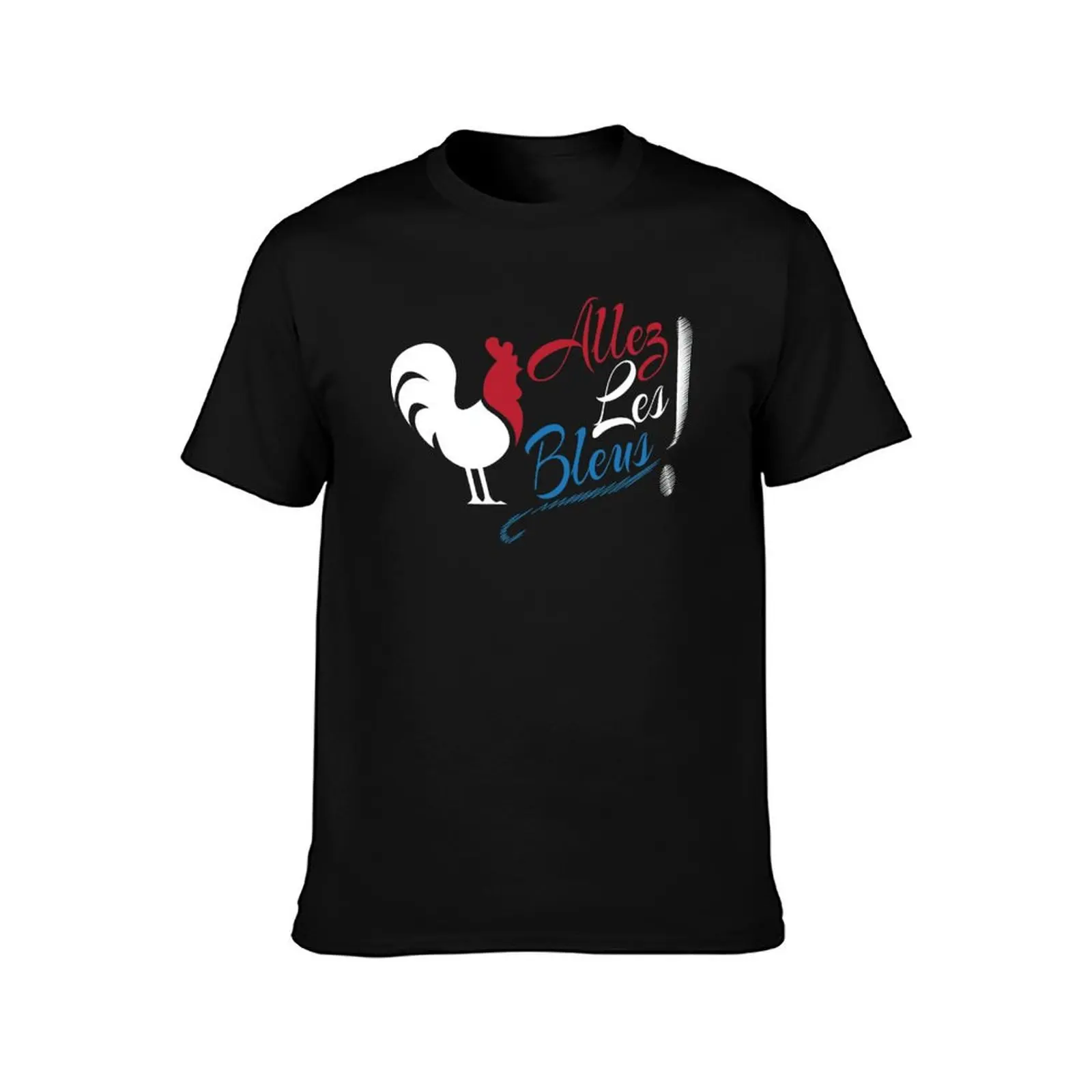 Allez Les Bleus France Soccer Football World Shirt T-Shirt Big Size Short Sleeve Casual Top T-Shirt