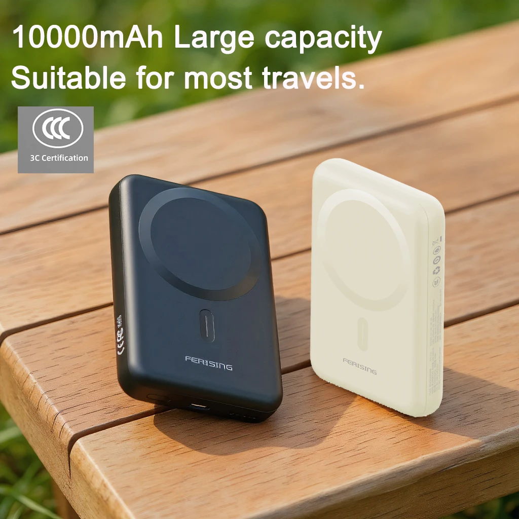 بنك طاقة لاسلكي Magsafe بقدرة 10000 مللي أمبير في الساعة معتمد من CCC & FAA، شاحن سريع لهاتف iPhone Android HarmonyOS بطارية خارجية محمولة #5