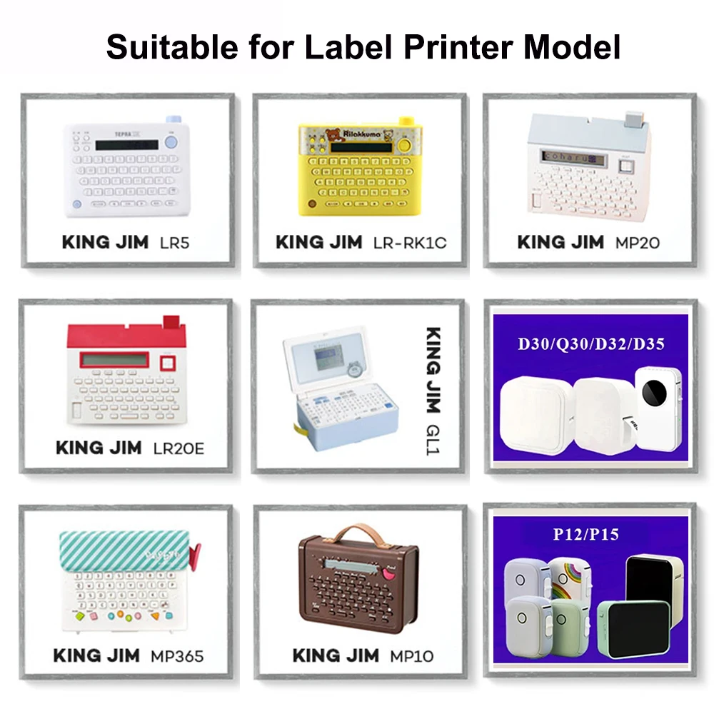 P12 Label Printer Paper Continuous Label Tape for Portable P15 P12 D32 D35 Q30 Bluetooth Thermal Label Maker DIY P12 Label Paper