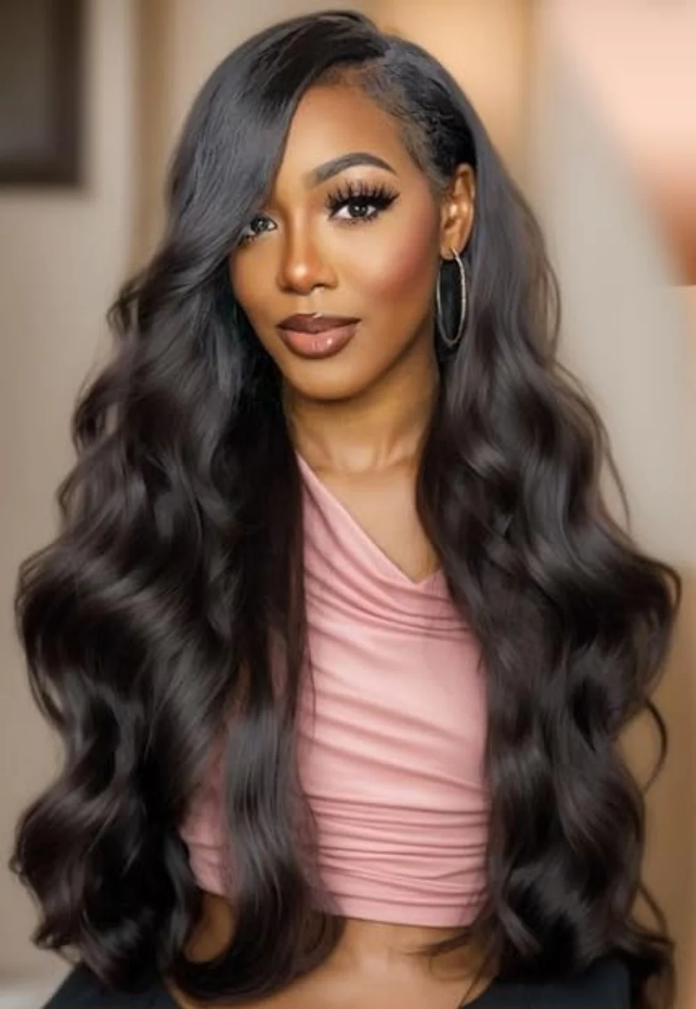 

Body Wave Wigs 13x4 Lace Front Wigs Human Hair Natural Black Color Lace Front Wig With Pre Plucked Natrural Hairline For Women