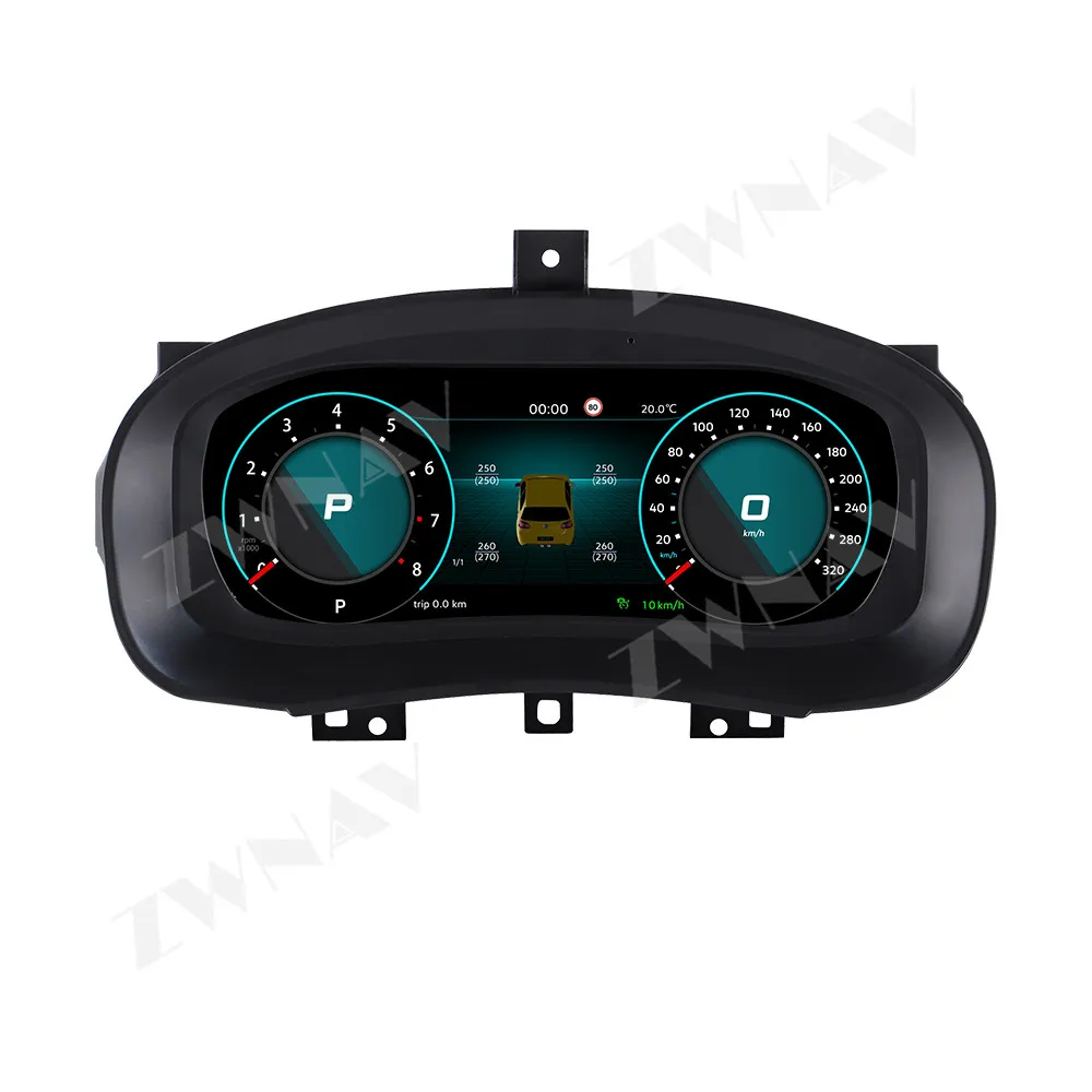 

12,3 "для Volkswagen Skoda Fabia 2008-2014 ЖК-дисплей приборной панели цифровой кластер умные датчики измеритель скорости