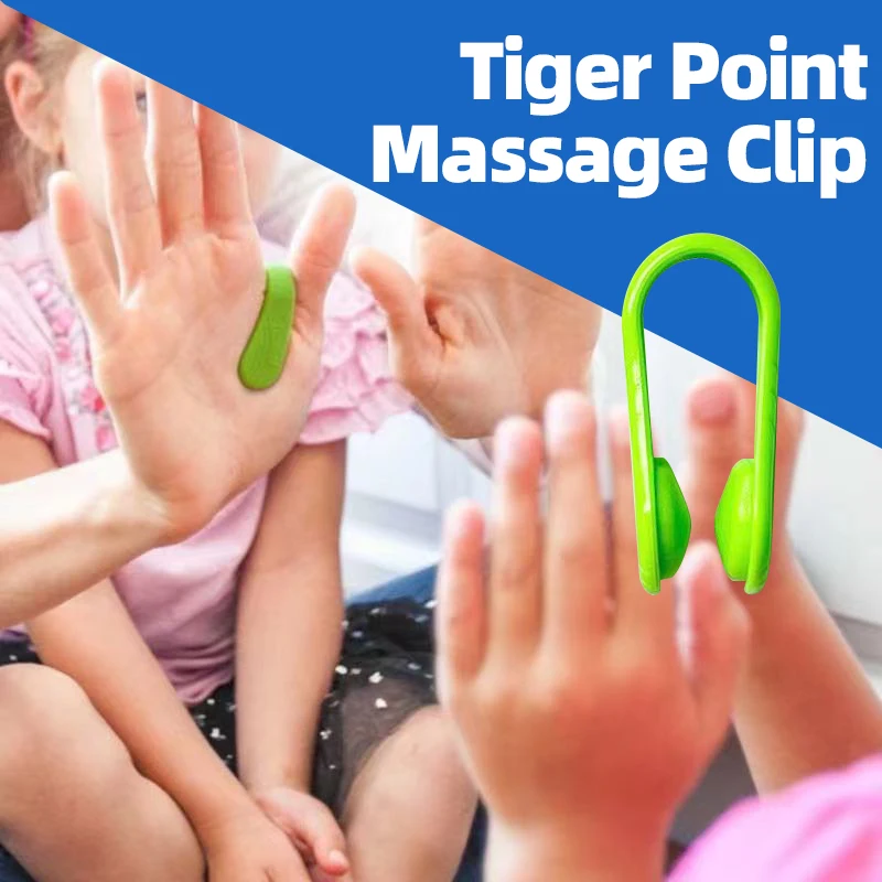 

Finger Massage Clip Tiger Mouth Acupoint Magnetic Clip Hand Thumb Acupressure Point Massager Relaxing Soothing Portable Tool