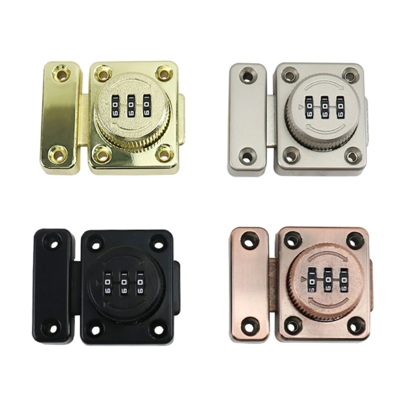 3Digit Combination Cabinet Lock Keyless Privacy Password Lock Rotary Latches
