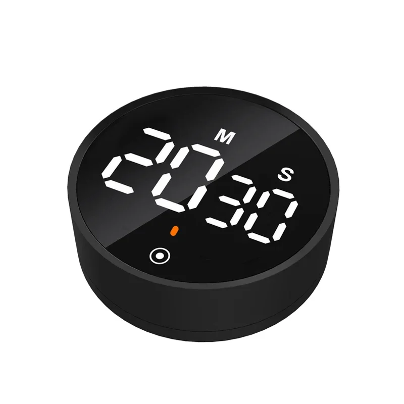 Rotating Quick Setting Pomodoro Timer Mini Digital Visual Time Clock Magnet Oven Cooking Egg Countdown Kitchen Visual Plastic