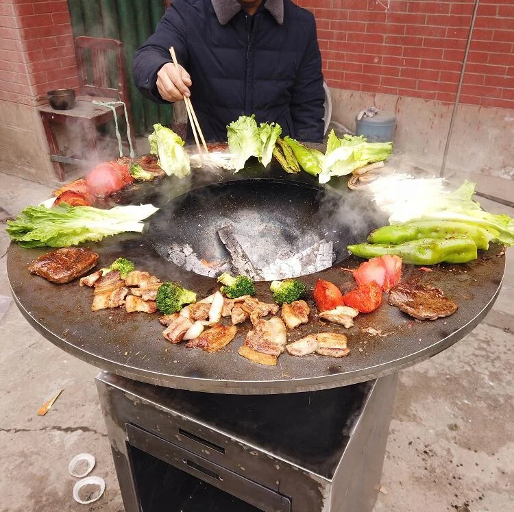 

Corten Steel Rust Style Bbq Grill Charcoal Camping Fire Grill Camping Smokeless Outdoor Fire Pit