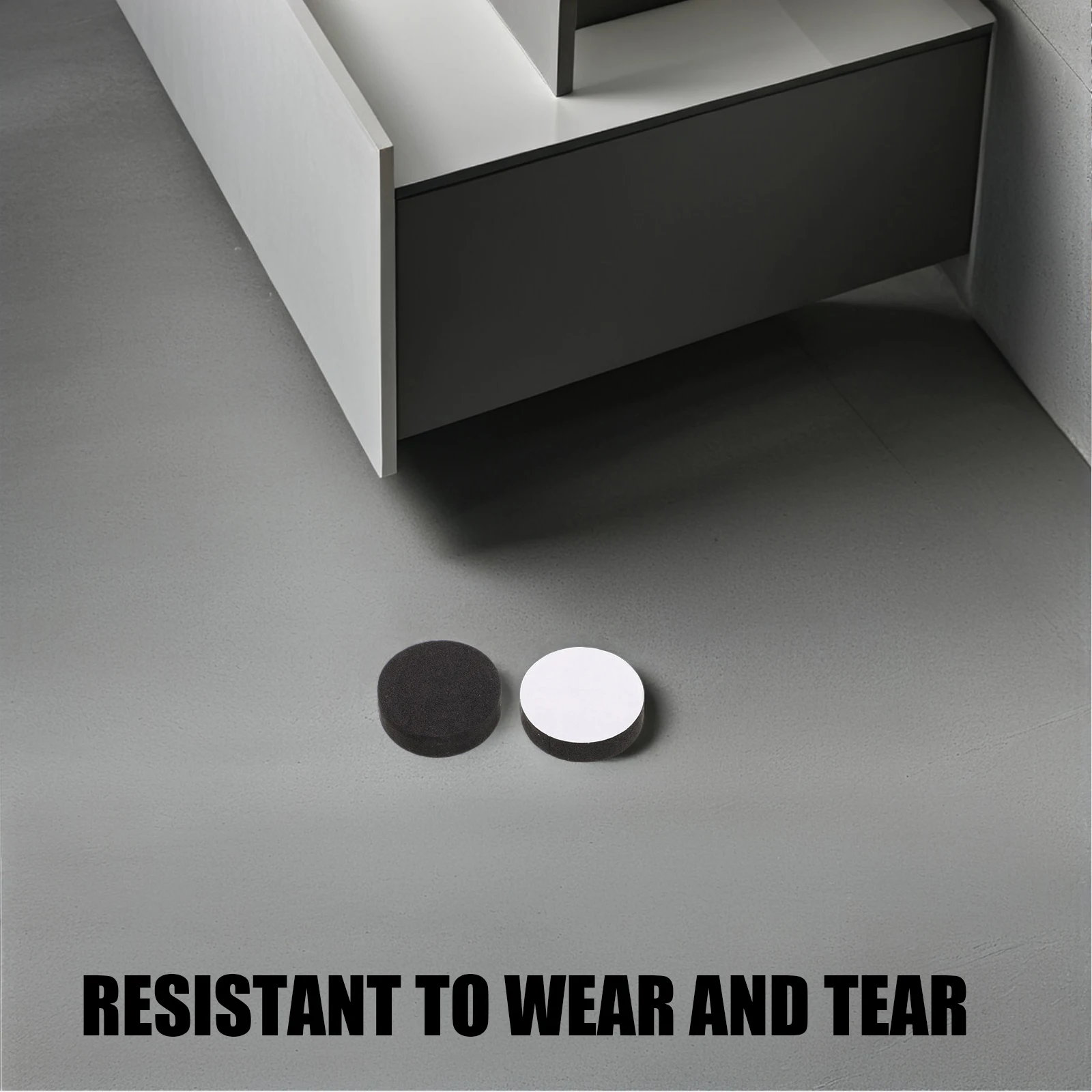 

48Pcs Furniture Floor Protector Pads Black Non-Slip Self-Adhesive Bumper for Chair Legs Tables Appliances Noise Reduction