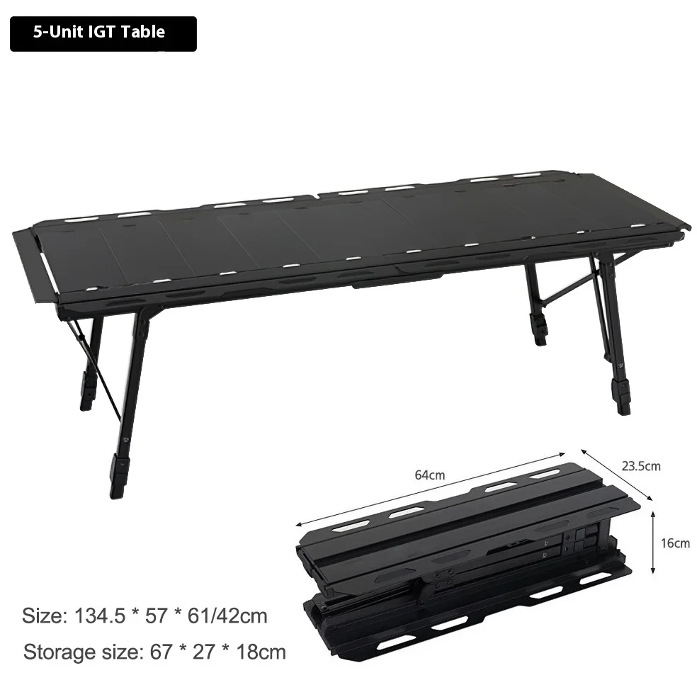 Lohascamping Stretchable Down Sleeping bag Machine Expand adjustable leg desk Desktop burner bbq table Camping Fire table