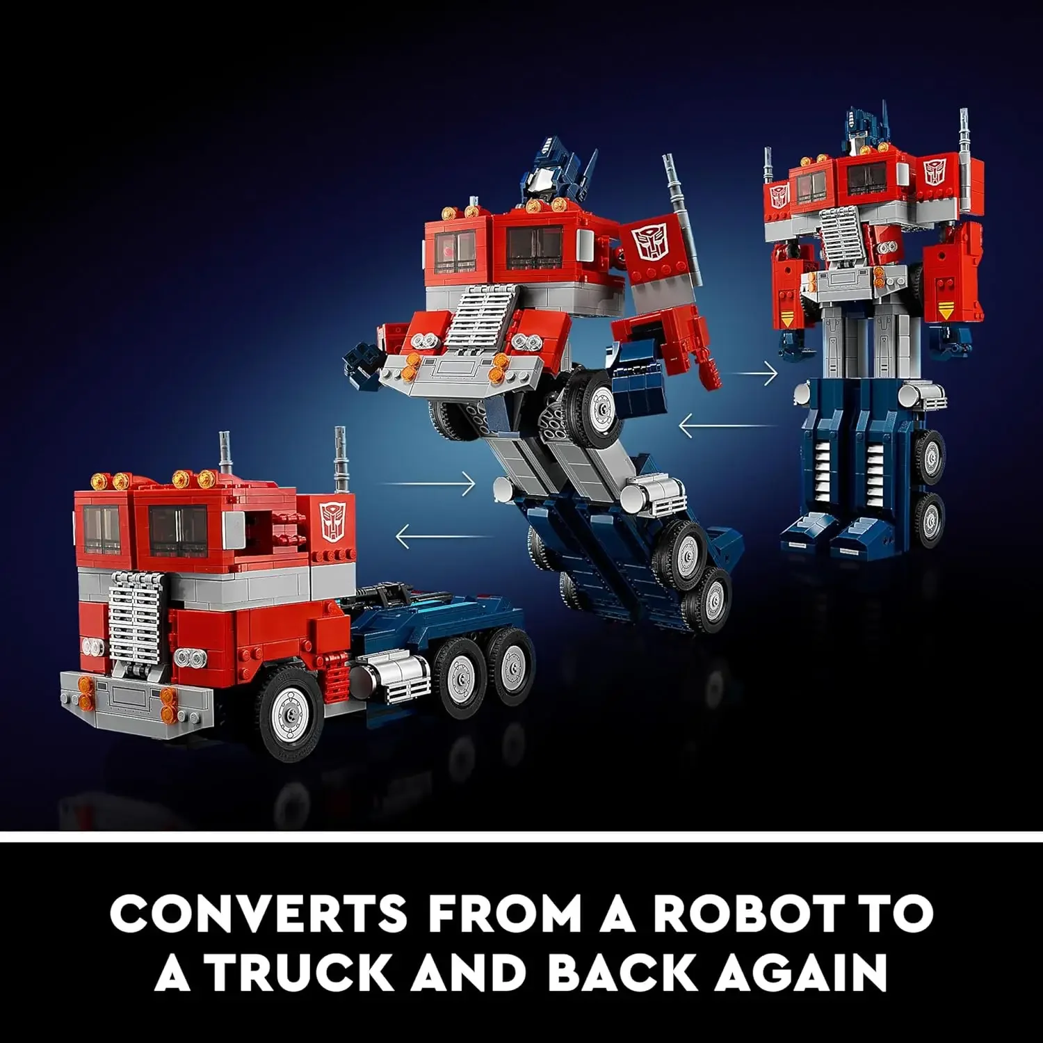 Robot di trasformazione tecnica Nuovo camion 1580PCS compatibile 10302 Figure Creative 2 in 1 Modello Building Blocks Mattoni Kit Set