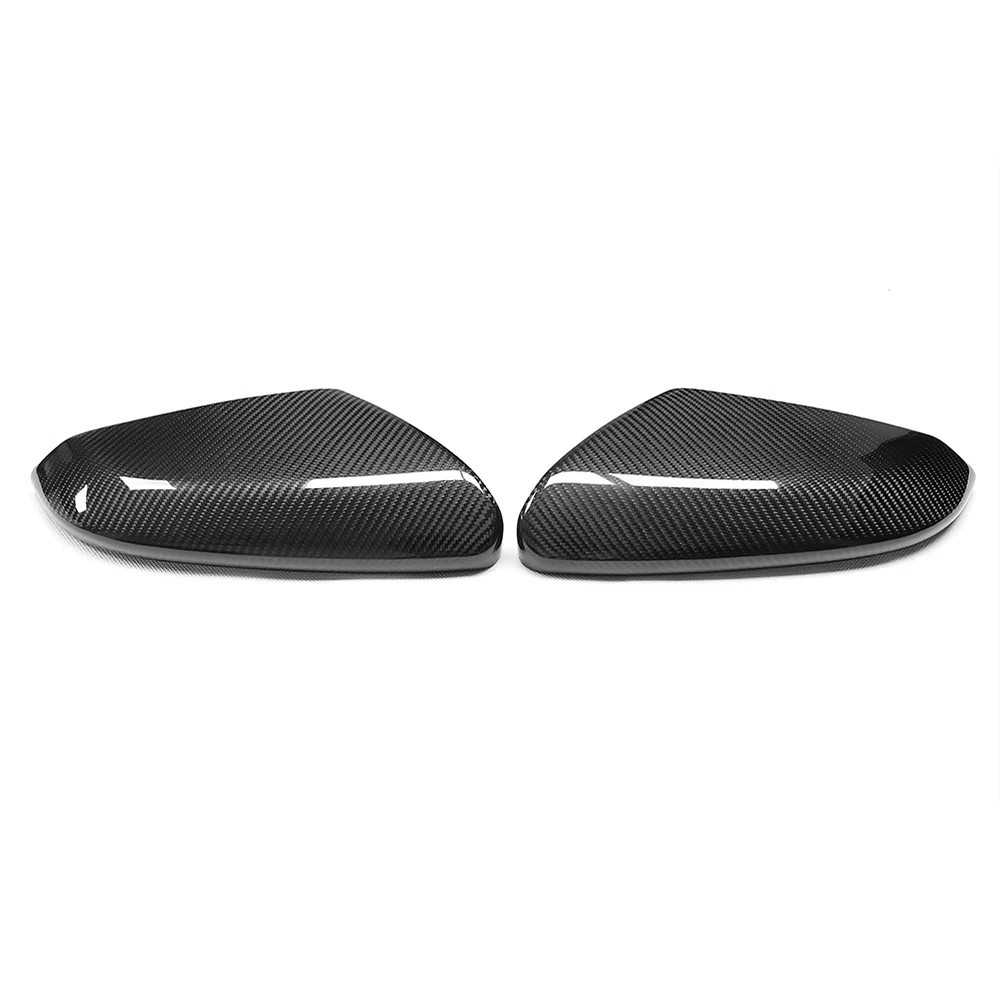 Replacement Rearview Side Mirror Covers Cap For 17-21 Honda Civic FC1 10th Gen Carbon Fiber Casing Shell