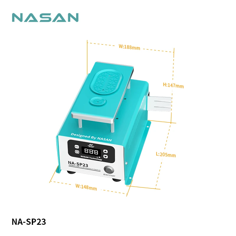 Nasan SP23 LCD Screen Separator with Pad for Mobile Phone Watch Super Suction Screen Repair Separation Machine Phone Repair Tool