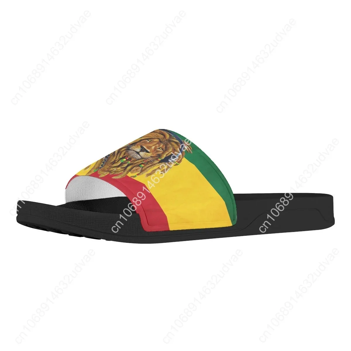 Jamaican Flag Reggae Lion Print Women Slippers Anti-Slip Bedroom Sandals Ladies Lightweight Flip Flop Female Slides
