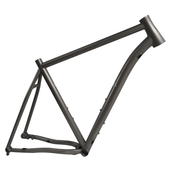 Outstanding titanium 26er MTB bike frame with external cable routing