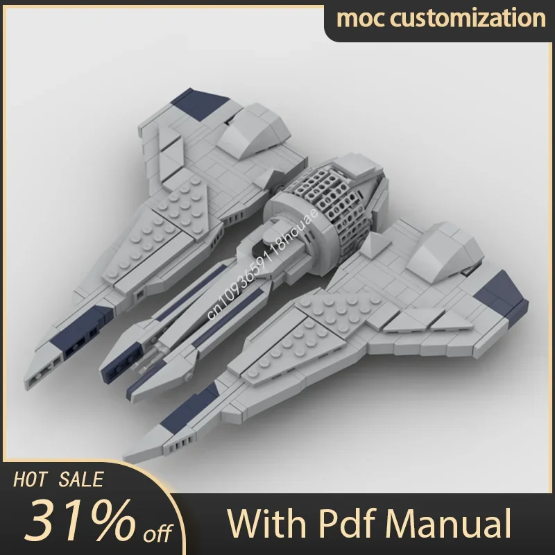 

414pcs Moc Star Battle Micro Kom'rk-class Fighter/Transport Model Building Blocks Bricks Diy Creative Assembly Toy Present
