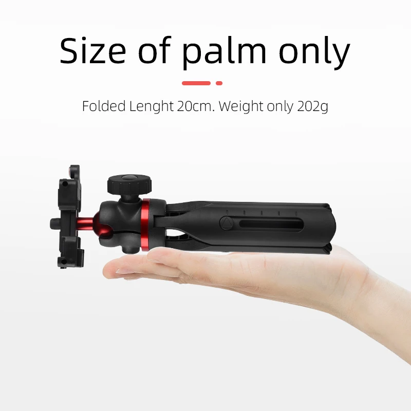 Mini Smartphone Tripod with Phone Holders for Camera Aluminum Tripod with Tripod Head for Camera DSLR ILDC Camcorder Projector
