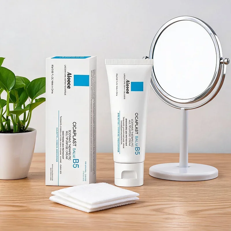 B5 Multi-Effekt-Reparatur-Gesichtscreme Feuchtigkeitsspendend Beruhigt Rote Haut Repariert Hautempfindlichkeit Tägliche Gesichtsreparaturcreme – Detail 8