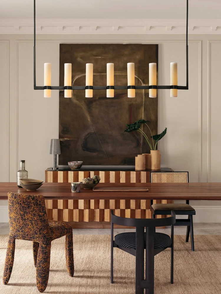 Черная серия, американская винтажная люстра из белого стекла 2021, подвесные светильники, подвесной светильник, лампа для столовой