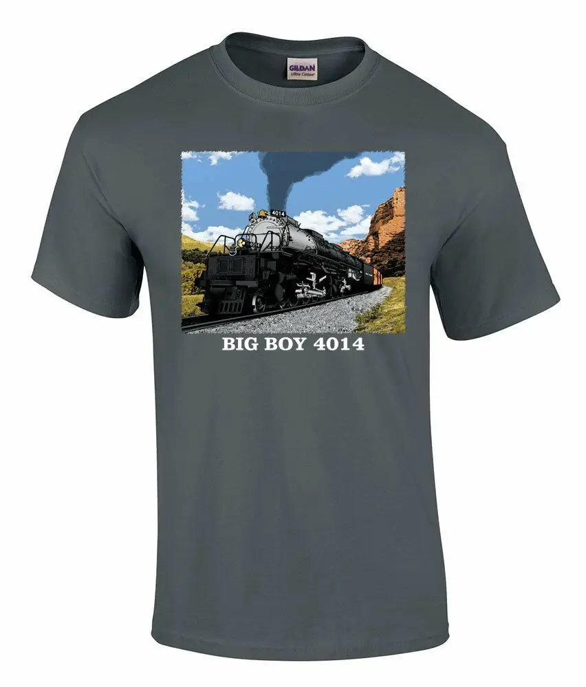 

Union Pacific Big Boy 4014 in Train lovers Railroad T-Shirt [110]High Quality 100%Cotton Short Sleeve