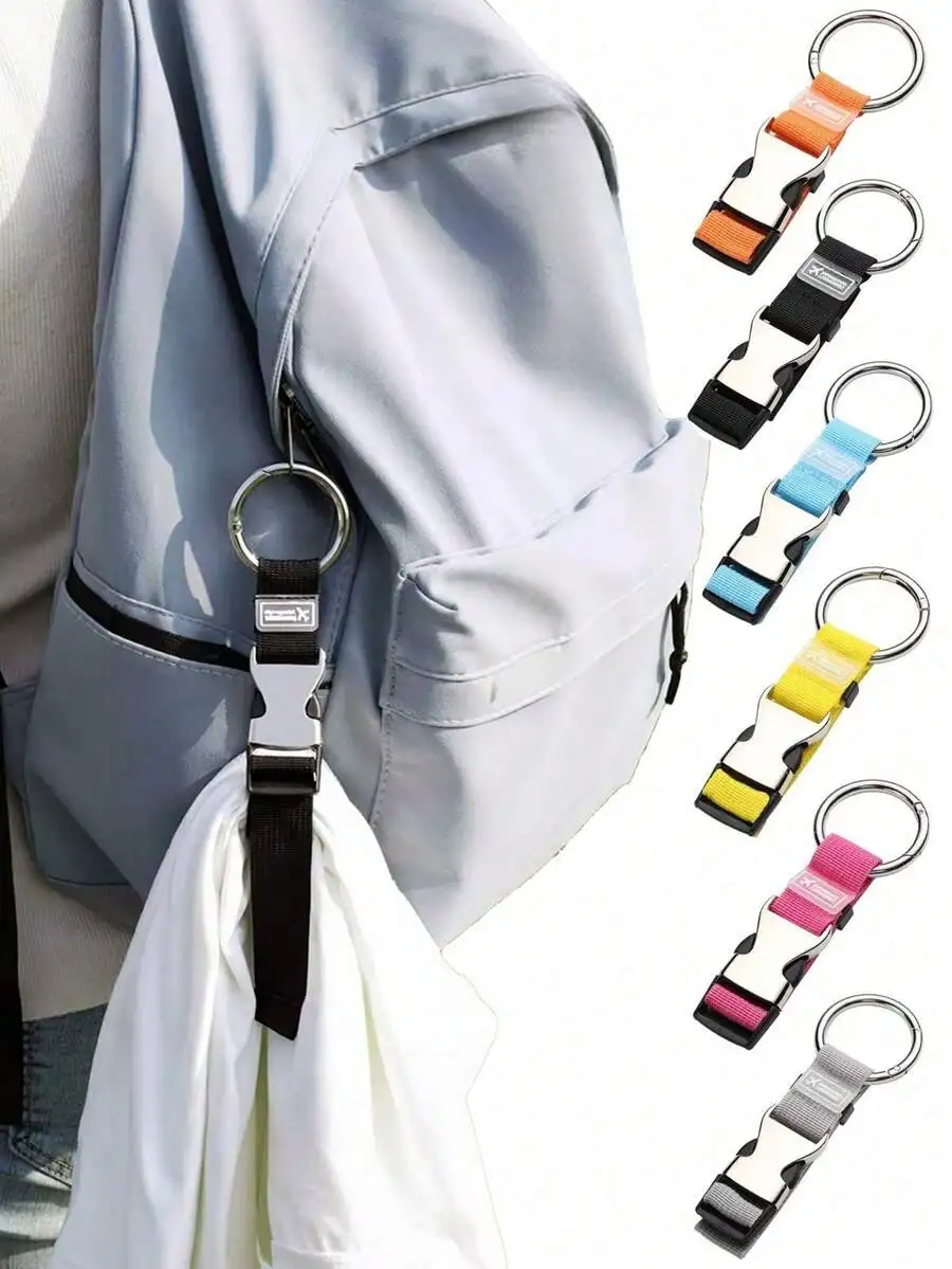 

Metal Buckle Travel Organizer Strap For Backpack Luggage Anti-Theft Packing Belt Adjustable Multi-Functional Accessory