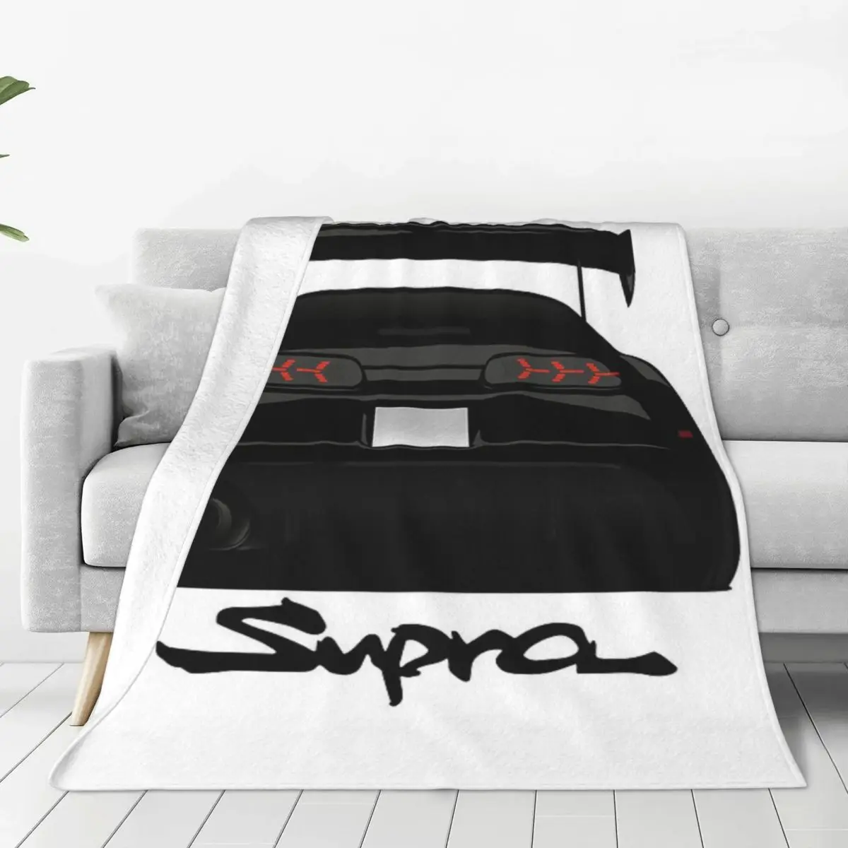 

Пушистое детское одеяло Toyota Supra Mk4, покрывало для дивана, кемпинга, удобное фланелевое одеяло, украшение для спальни