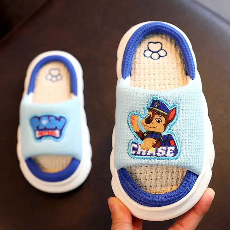 Paw Patrol Skye Chase bambini Casual pantofole da casa per interni pantofole morbide primavera autunno ragazza ragazzo infradito pantofole in lino