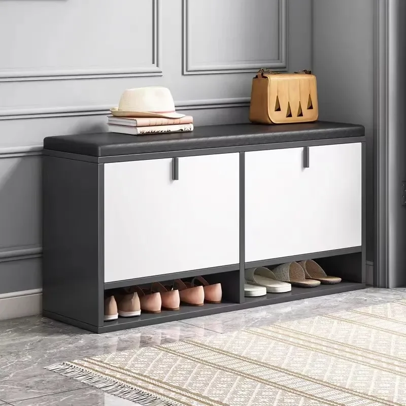 mobile-scarpiera-di-lusso-leggero-con-sgabello-integrato-panca-rettangolare-da-ingresso-per-sedersi-organizer-portaoggetti-per-l'ingresso-di-casa