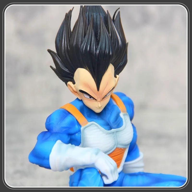 15cm preço especial saco dragon ball sentado vegeta modelo figura super saiyan príncipe animação modelo periférico ornamentos de mesa