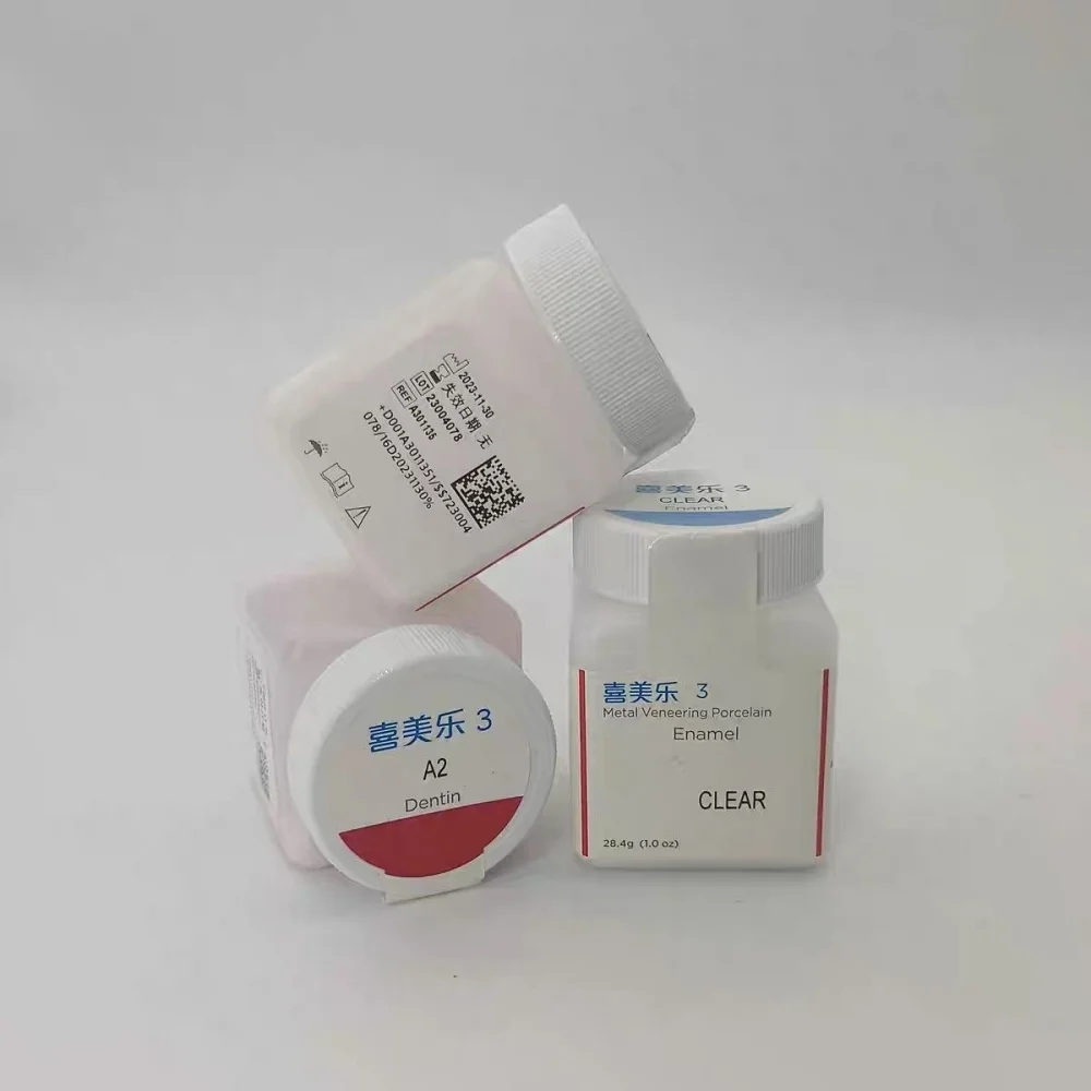 Dental Porcelain Powder 28.4g Teeth Dentistry Materials Multy Color Body Porcelain Powder Sirona Lab Metal Veneering Porcelain