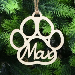 Custom-Made Christmas Different Names Tree Hanging Ornament Personalized Wooden Bauble Christmas Decoration DIY Wood Gift 2024