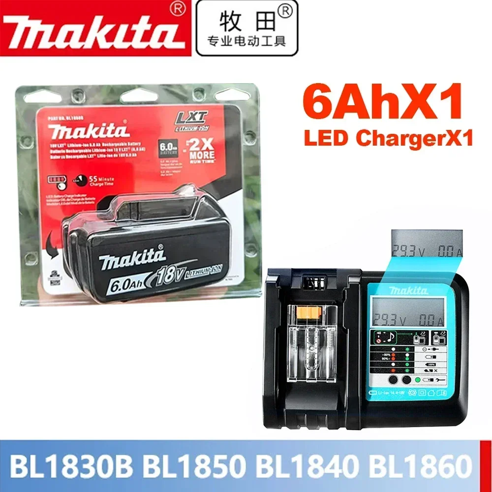 

100% original Makita 18V 6.0Ah Rechargeable Battery ,For Makita BL1830 BL1830B BL1840 BL1840B BL1850 BL1850B Power Tools