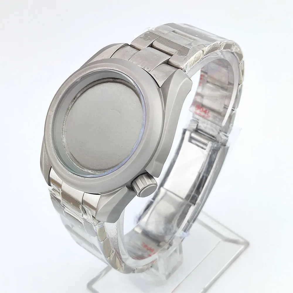 

Корпус мужских часов 40 мм NH36, корпус из нержавеющей стали, сапфировое стекло, ремешок из нержавеющей стали, аксессуары для часов